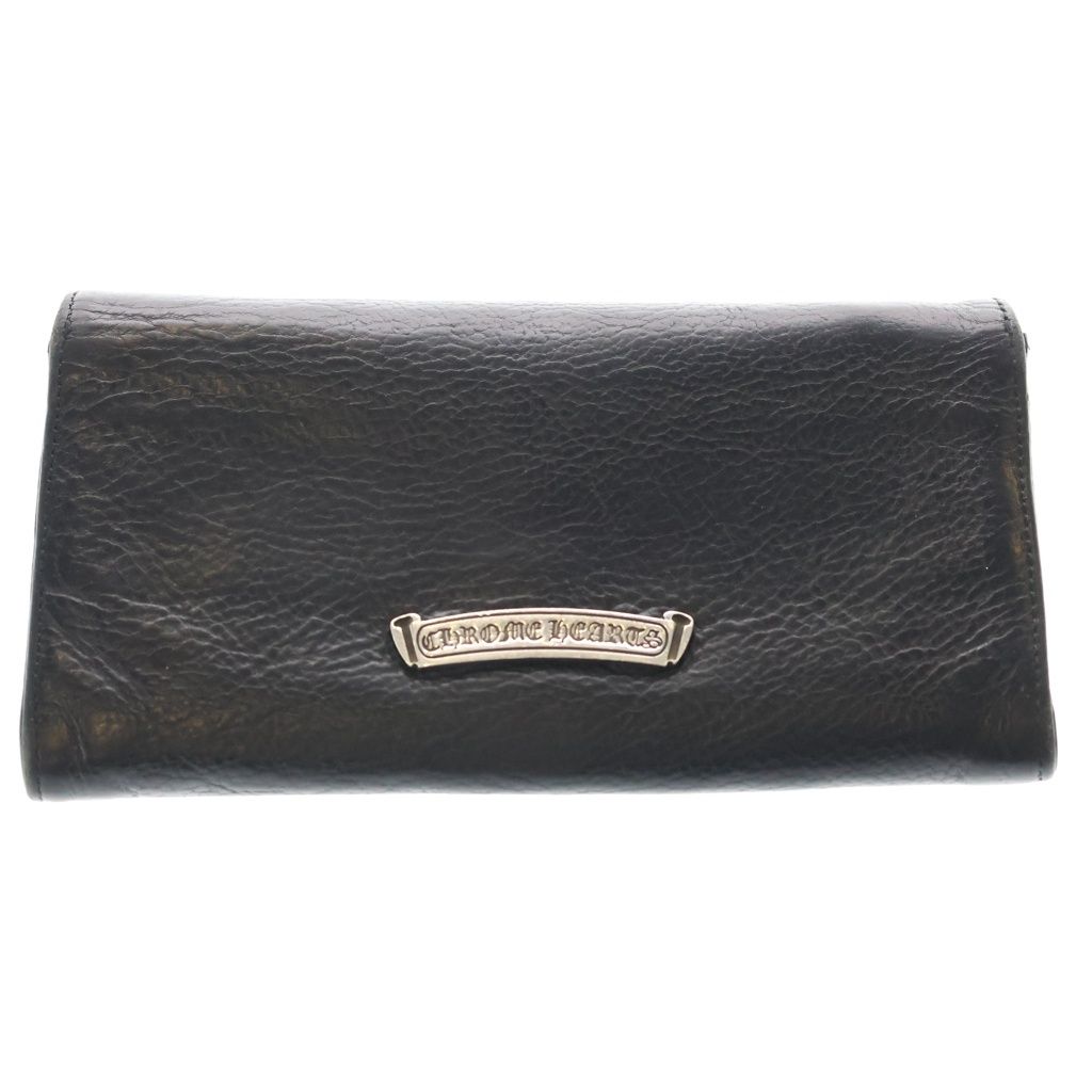 Chrome Hearts Judy Cross Ball Button Leather Wallet Black — view 2