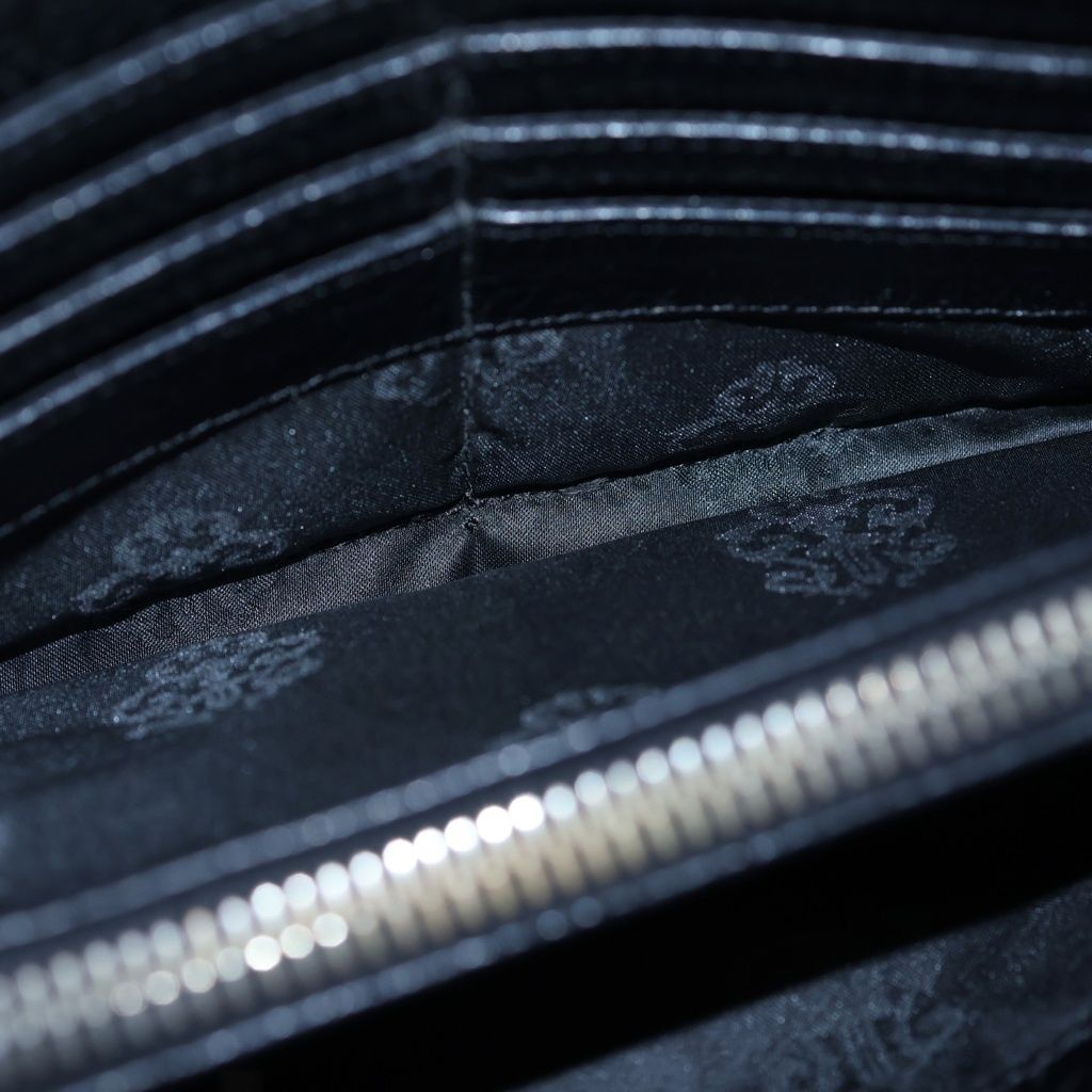 Chrome Hearts Judy Cross Ball Button Leather Wallet Black — view 4
