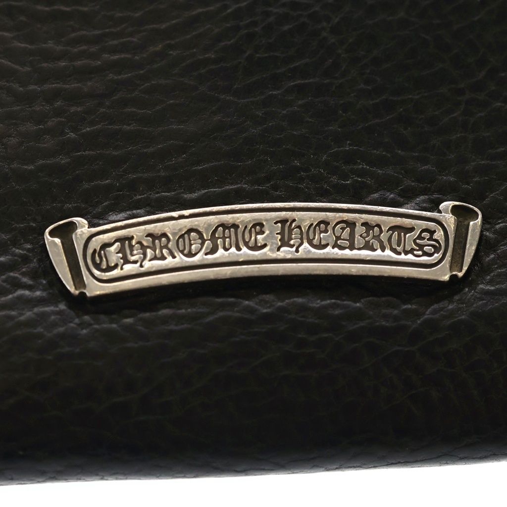 Chrome Hearts Judy Cross Ball Button Leather Wallet Black — view 6