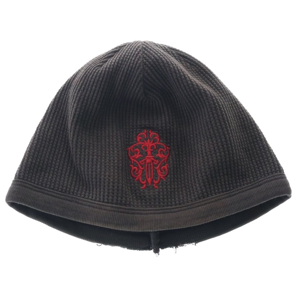 Chrome Hearts Vine Dagger Thermal Beanie Embroidered Black Red Hat
