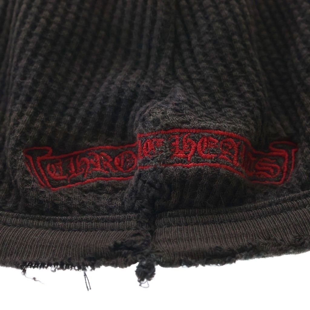 Chrome Hearts Vine Dagger Thermal Beanie Embroidered Black Red Hat — view 6
