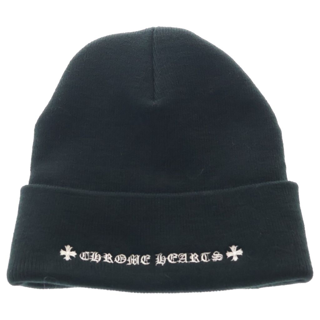 Chrome Hearts Wool Watch Cap CH Embroidery B-d Knit Cap Hat Black — view 2