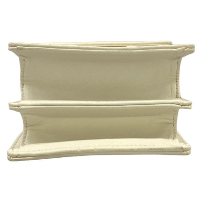 Dior Shoulder Bag Diorama Ivory Studded Chain Leather — view 5