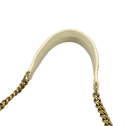 Dior Shoulder Bag Diorama Ivory Studded Chain Leather — view 9