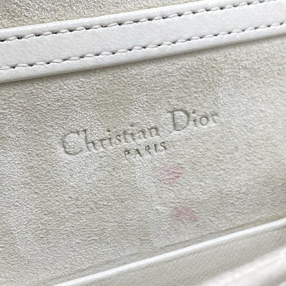 Dior Shoulder Bag Diorama Ivory Studded Chain Leather — view 8