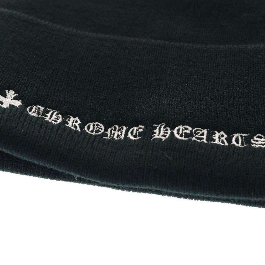 Chrome Hearts Wool Watch Cap CH Embroidery B-d Knit Cap Hat Black — view 6