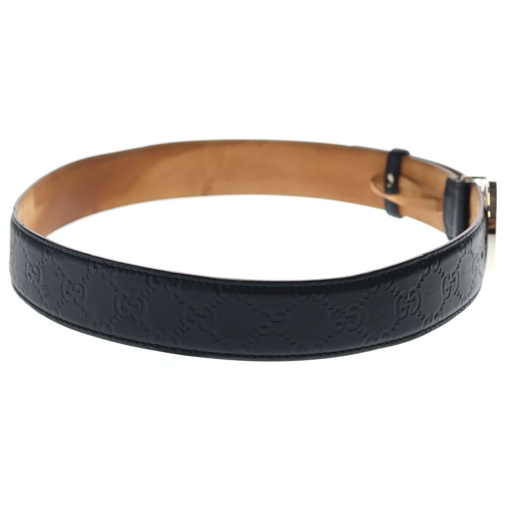 Gucci GG Interlocking Leather Belt Black — view 3