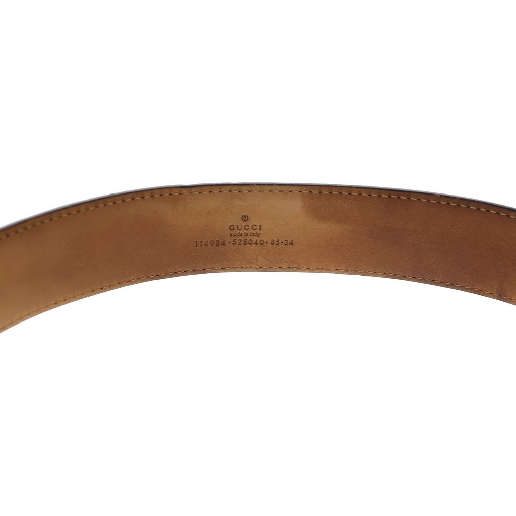 Gucci GG Interlocking Leather Belt Black — view 5