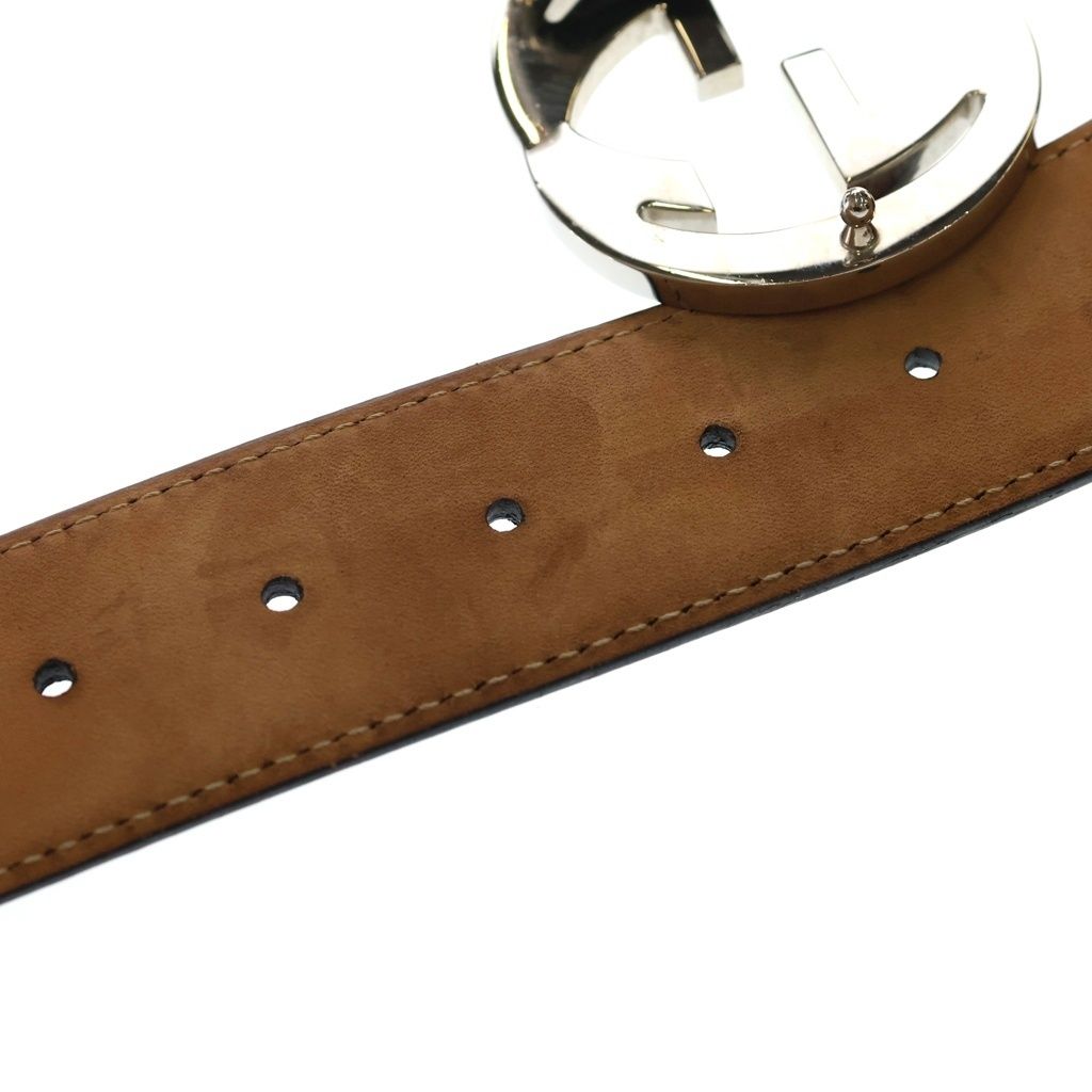 Gucci GG Interlocking Leather Belt Black — view 6