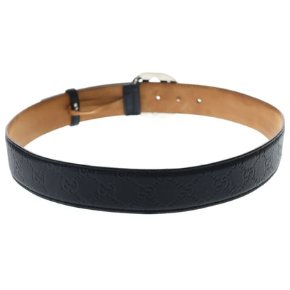 Gucci GG Interlocking Leather Belt Black — view 2