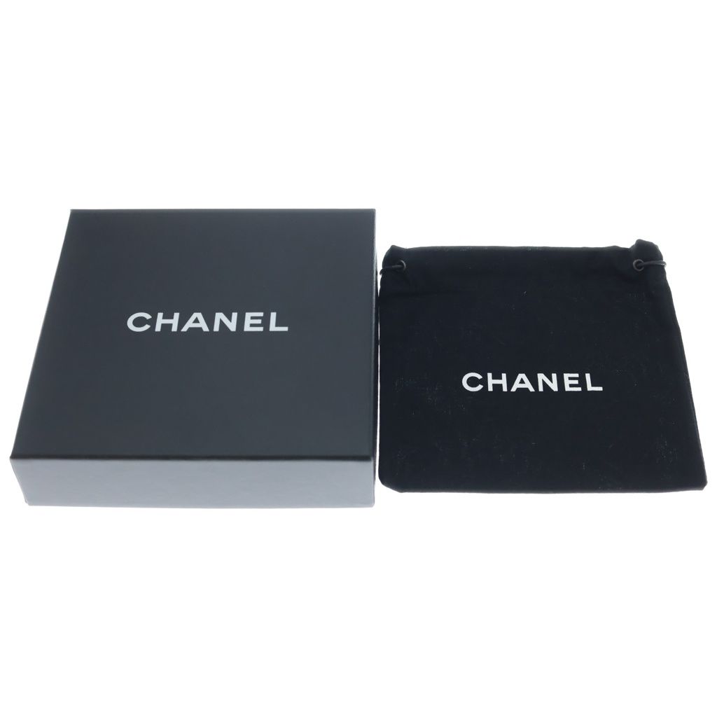 Chanel CC Logo Faux Pearl Long Necklace White Black Gold — view 6