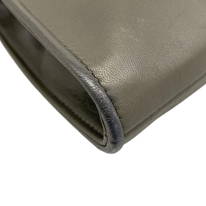 Bottega Veneta Second Bag Intrecciato Gray Navy Black Leather — view 6
