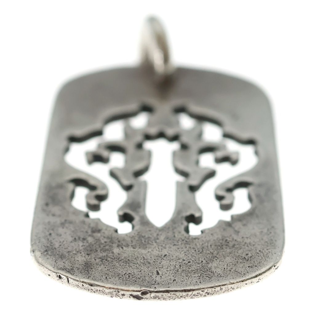 Chrome Hearts Tag Lrg Dagger Vintage Cutout Dog Tag Large Pendant Top Silver — view 5
