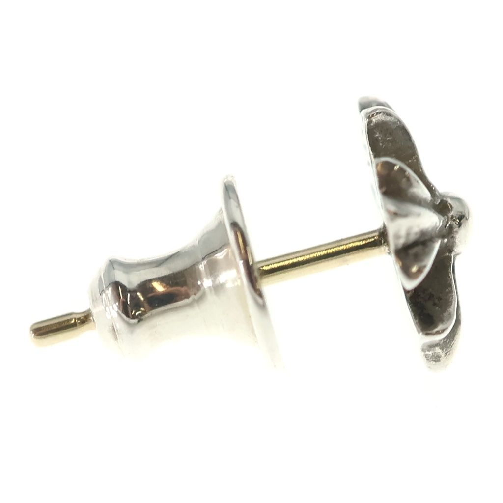 Chrome Hearts No2 CH Pls CH Plus Stud Earrings Silver — view 4