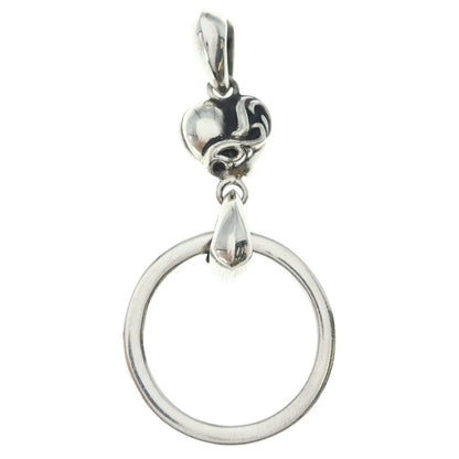 Chrome Hearts Ewlp Ntfl Eye Wear Heart Motif Necklace Silver — view 2