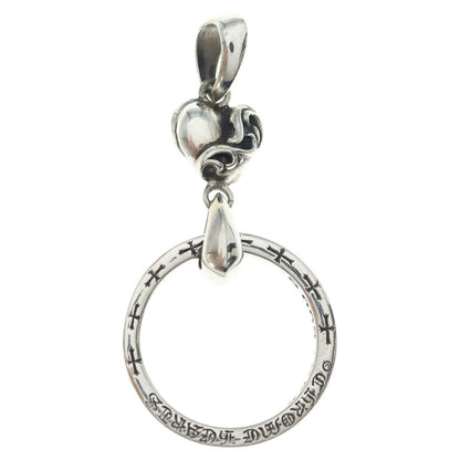 Chrome Hearts Ewlp Ntfl Eye Wear Heart Motif Necklace Silver