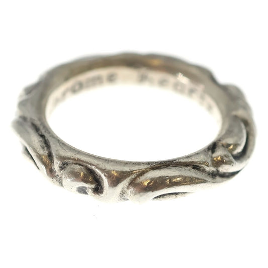 Chrome Hearts Scrl Band Scroll Ring Silver
