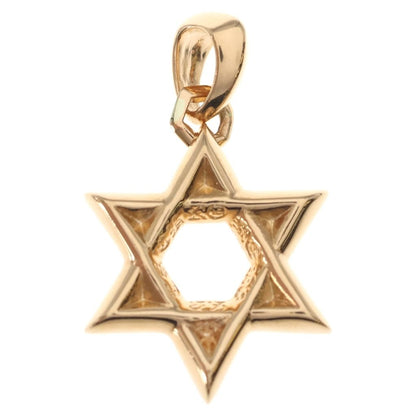 Chrome Hearts 22k Star of David Pendant D of Pave Diamond Top Gold — view 2