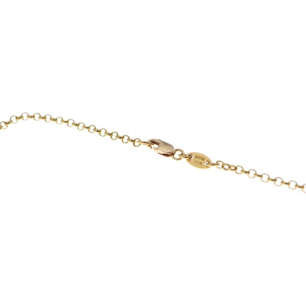 Chrome Hearts 22k Neckchain Roll Chain Necklace Gold — view 3
