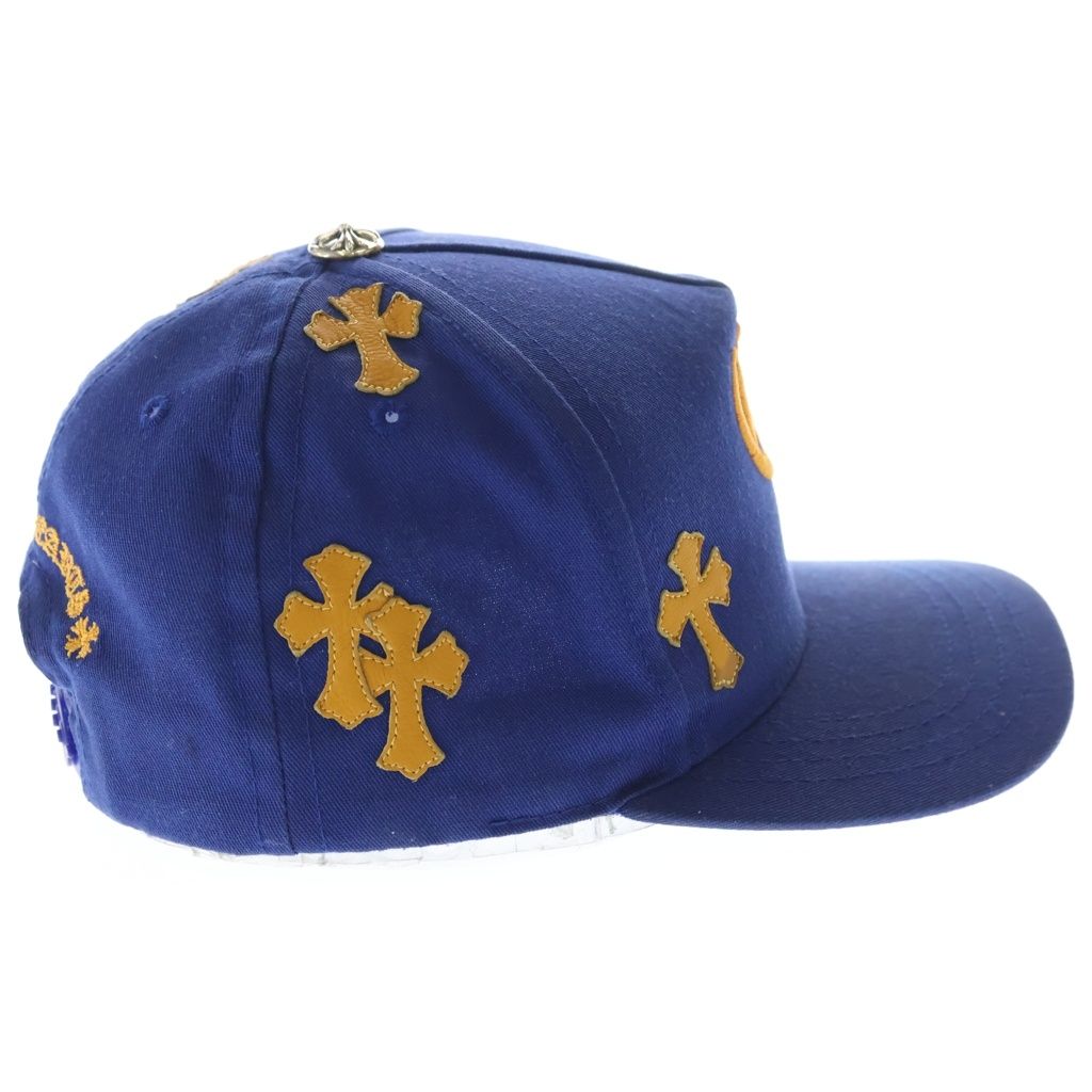 Chrome Hearts Trucker Cap Cross Patch CH Embroidery Truck Khaki Cap Hat Blue — view 3