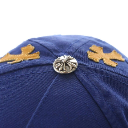 Chrome Hearts Trucker Cap Cross Patch CH Embroidery Truck Khaki Cap Hat Blue — view 5