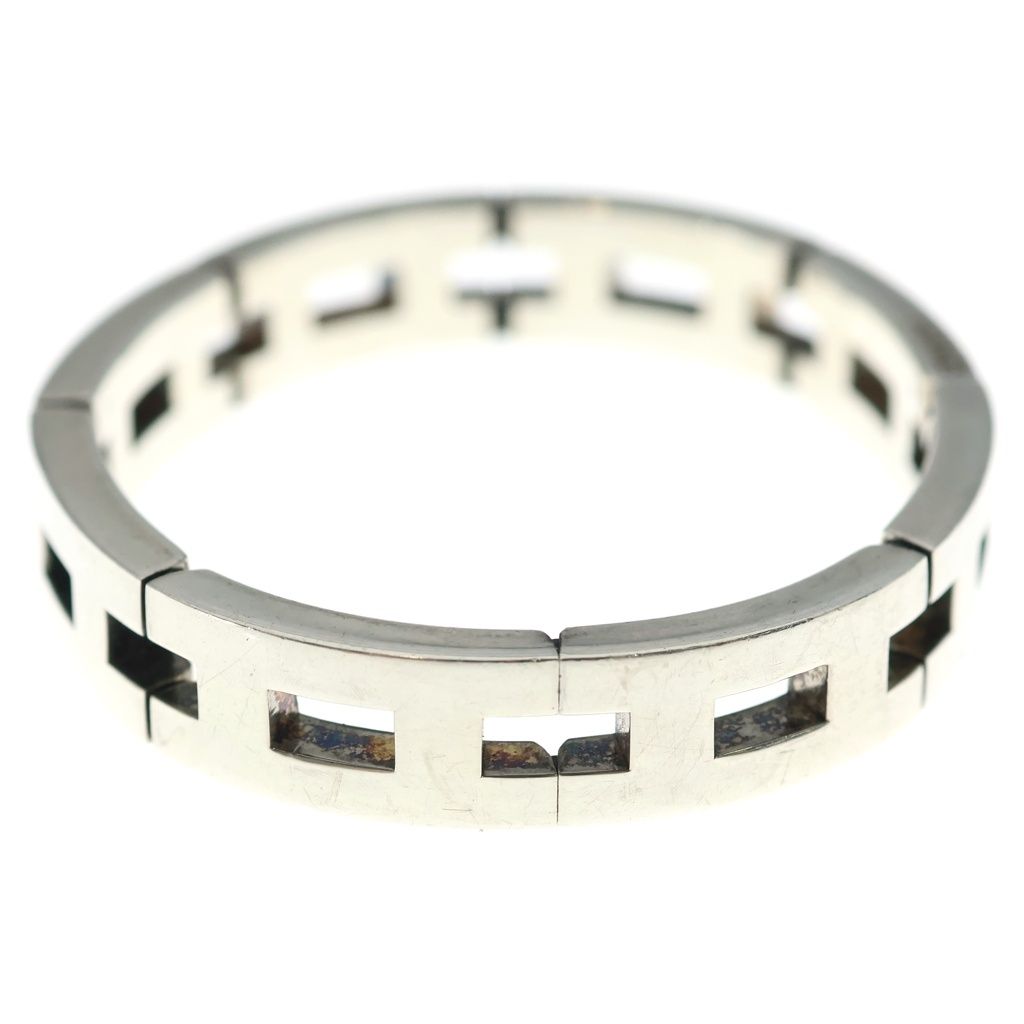 Hermes Vintage Motif Bracelet Silver — view 3