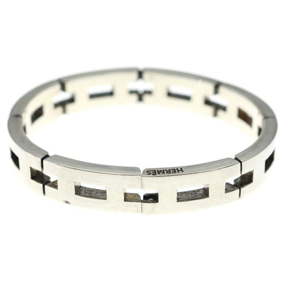 Hermes Vintage Motif Bracelet Silver