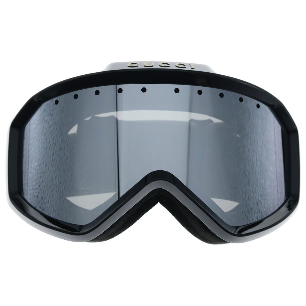 Gucci Logo Emboss Ski Goggles Black