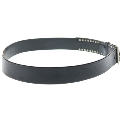 Dior Homme Eddie Era Leather Studded Belt Black — view 3