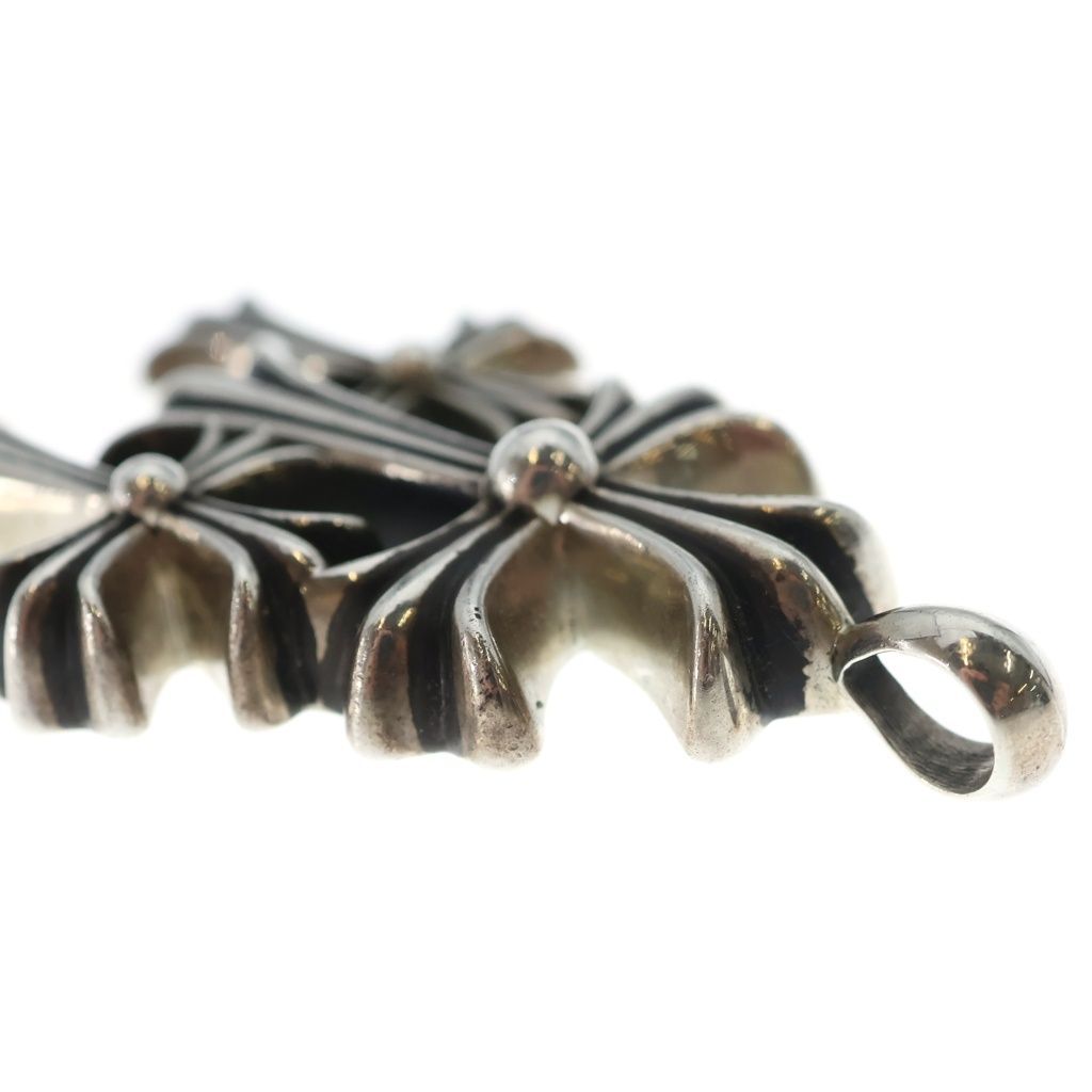 Chrome Hearts 3 CH Crs Sml Triple CH Cross Small Pendant Top Silver — view 6