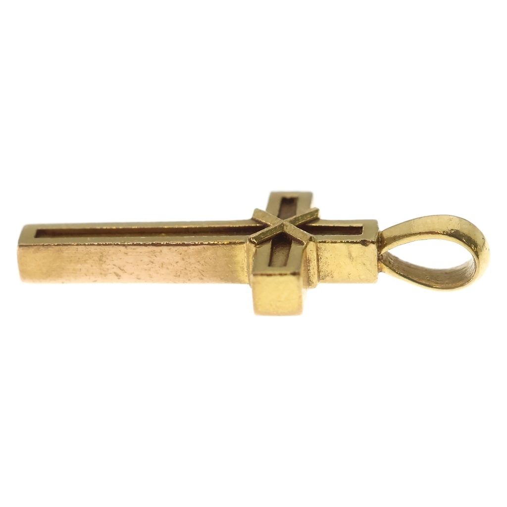 Chrome Hearts 22k Mapple Thorpe Charm Gold Necklace Top — view 3