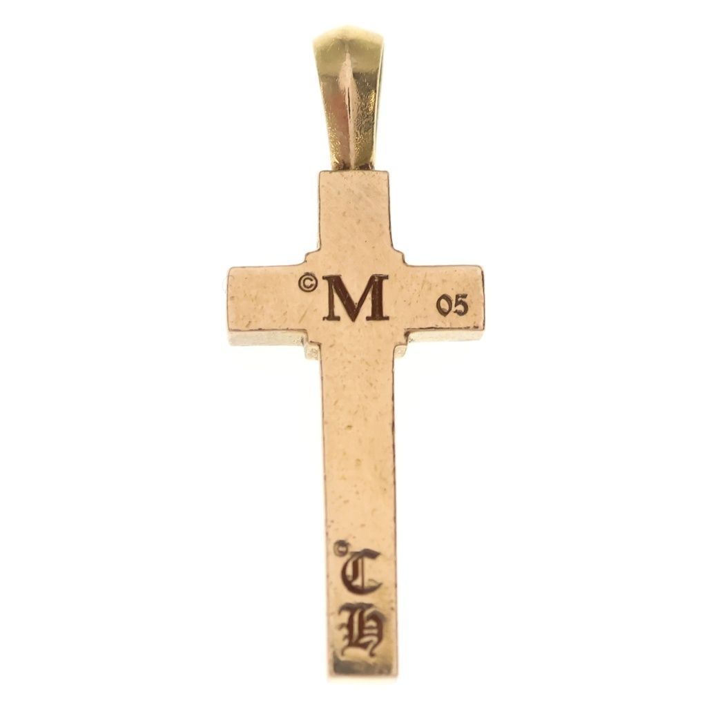 Chrome Hearts 22k Mapple Thorpe Charm Gold Necklace Top — view 2