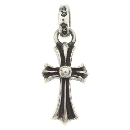 Chrome Hearts Crs Baby Fat Cross Cast Pendant Top Silver