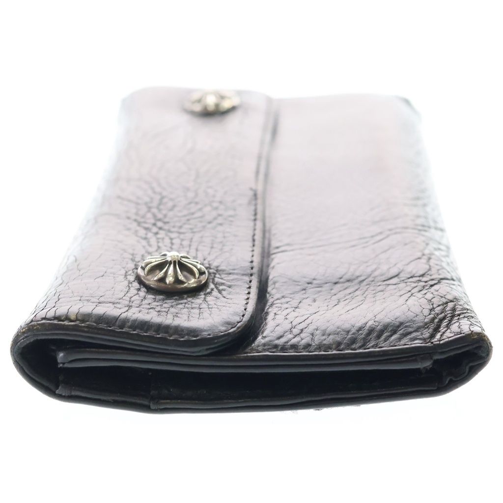 Chrome Hearts Wave Leather Wallet Black — view 3