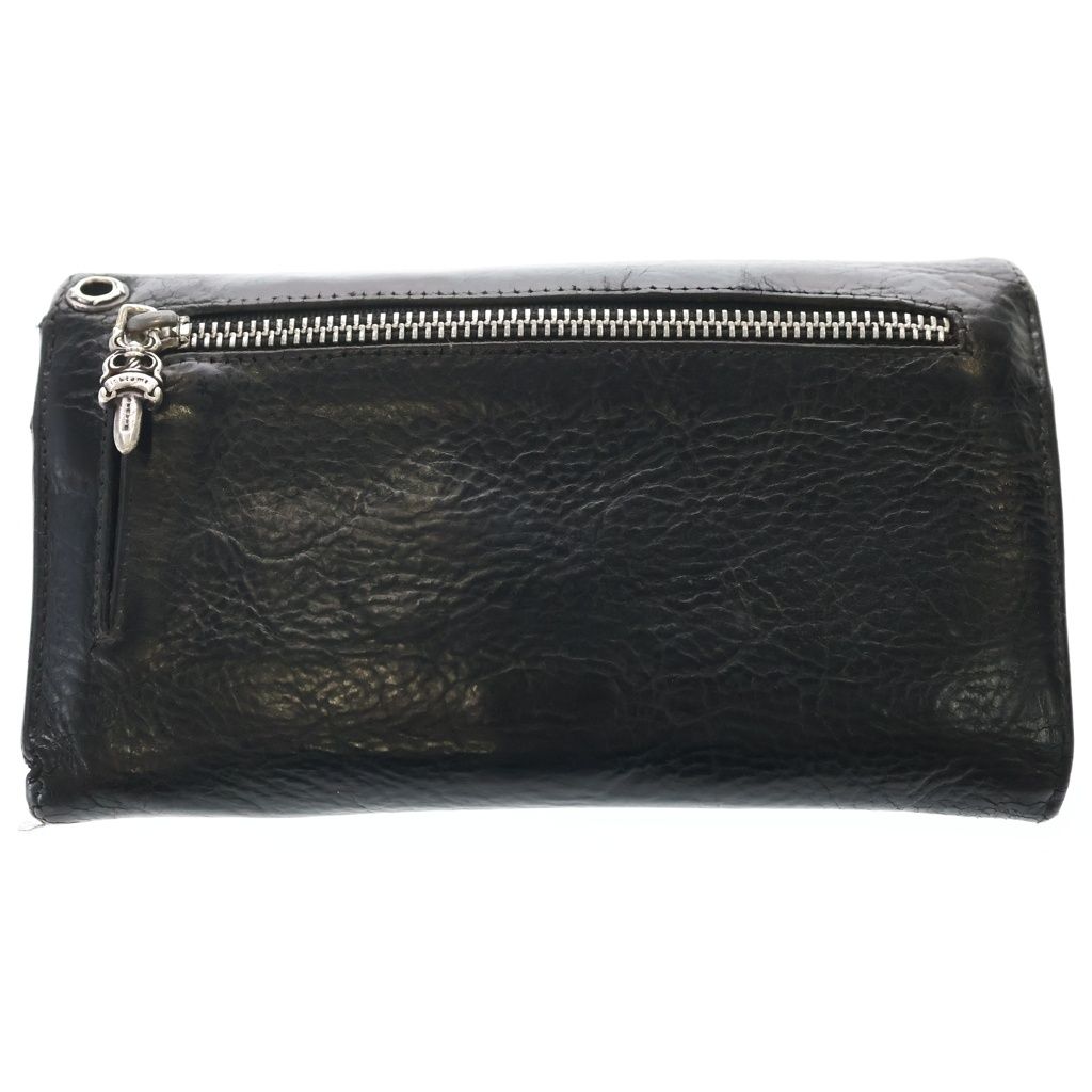 Chrome Hearts Wave Leather Wallet Black — view 2