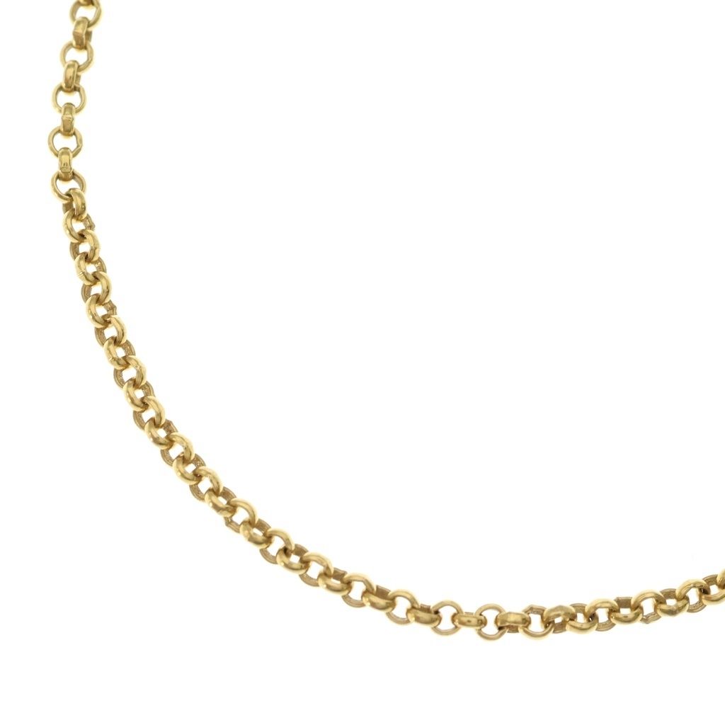 Chrome Hearts Vintage 22k Neckchain Roll Chain Necklace Gold