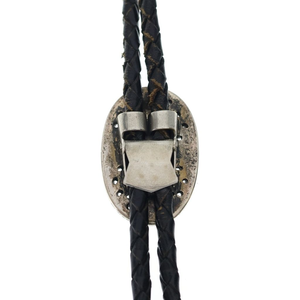 Chrome Hearts Bolotie Ovaltiny Tiny Classic Oval Cross Loop Tie Silver Black — view 4
