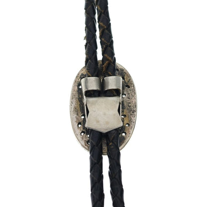 Chrome Hearts Bolotie Ovaltiny Tiny Classic Oval Cross Loop Tie Silver Black — view 4