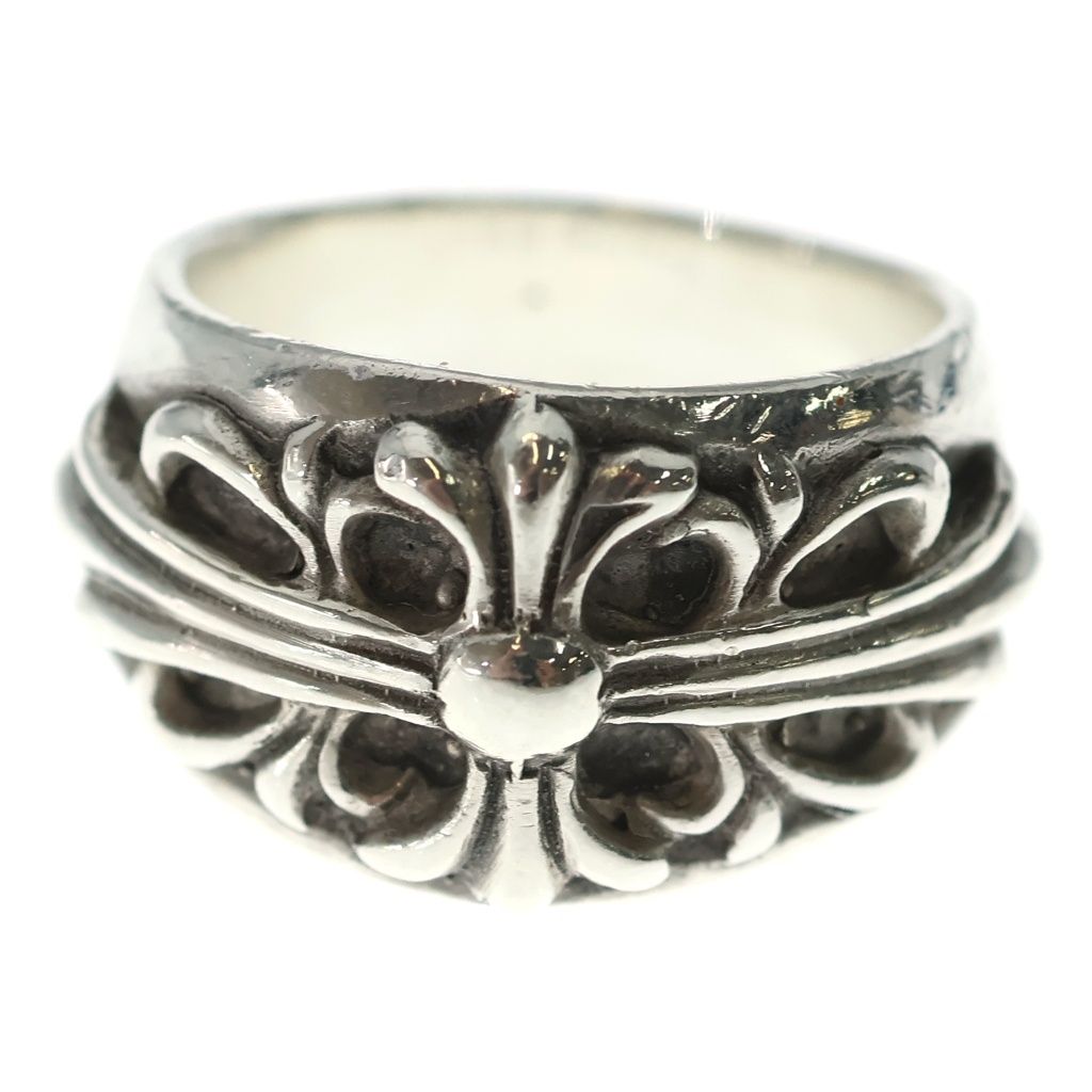 Chrome Hearts Flrl Crs Floral Cross Ring Silver — view 4