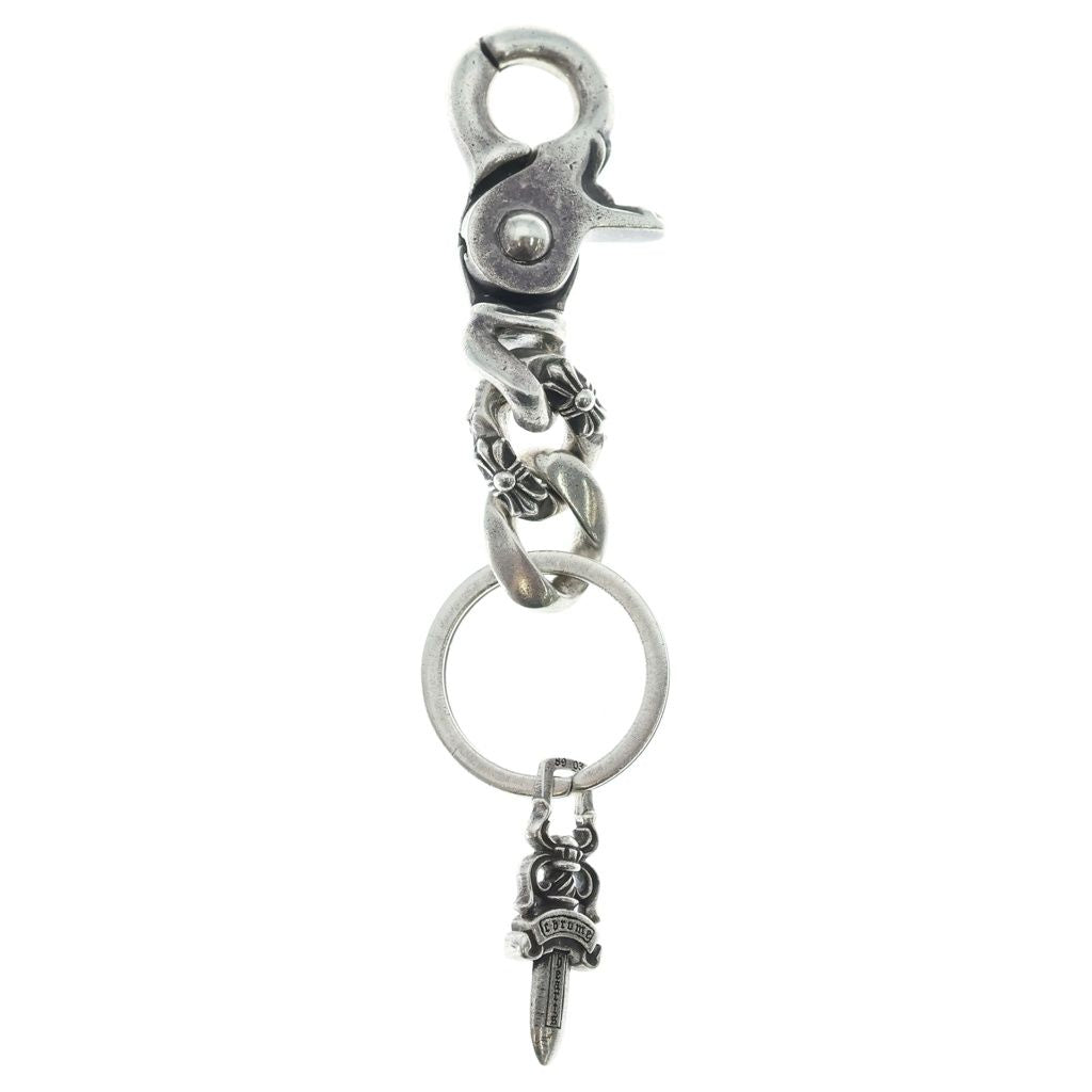 Chrome Hearts Clp Chn Fancy-s Short Fancy Link Key Chain Silver Key Holder — view 2