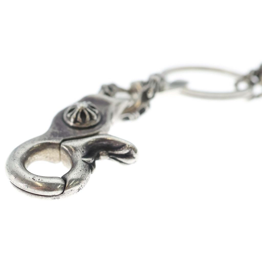 Chrome Hearts Clp Chn Fancy-s Short Fancy Link Key Chain Silver Key Holder — view 6