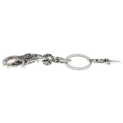 Chrome Hearts Clp Chn Fancy-s Short Fancy Link Key Chain Silver Key Holder — view 4