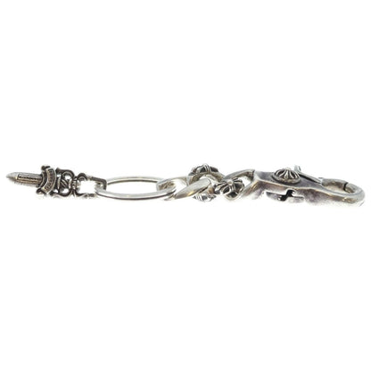 Chrome Hearts Clp Chn Fancy-s Short Fancy Link Key Chain Silver Key Holder — view 3