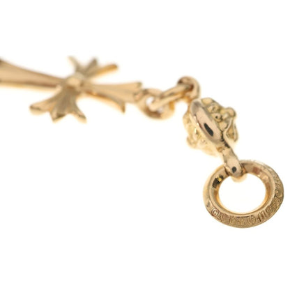 Chrome Hearts 22k Tny CH Crs 1 Ball Tiny CH Cross Charm Necklace Top Gold — view 5