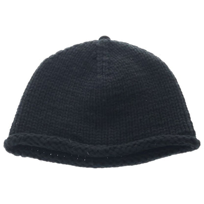 Chrome Hearts Beanie Cash Cross Patch Cashmere Knit Cap Hat Black — view 2