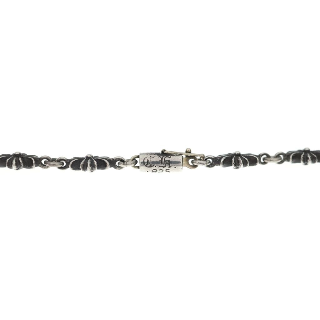 Chrome Hearts Vintage Tiny CH Pls CH Cross CH Plus Link Necklace Silver — view 5