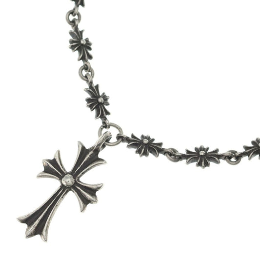Chrome Hearts Vintage Tiny CH Pls CH Cross CH Plus Link Necklace Silver
