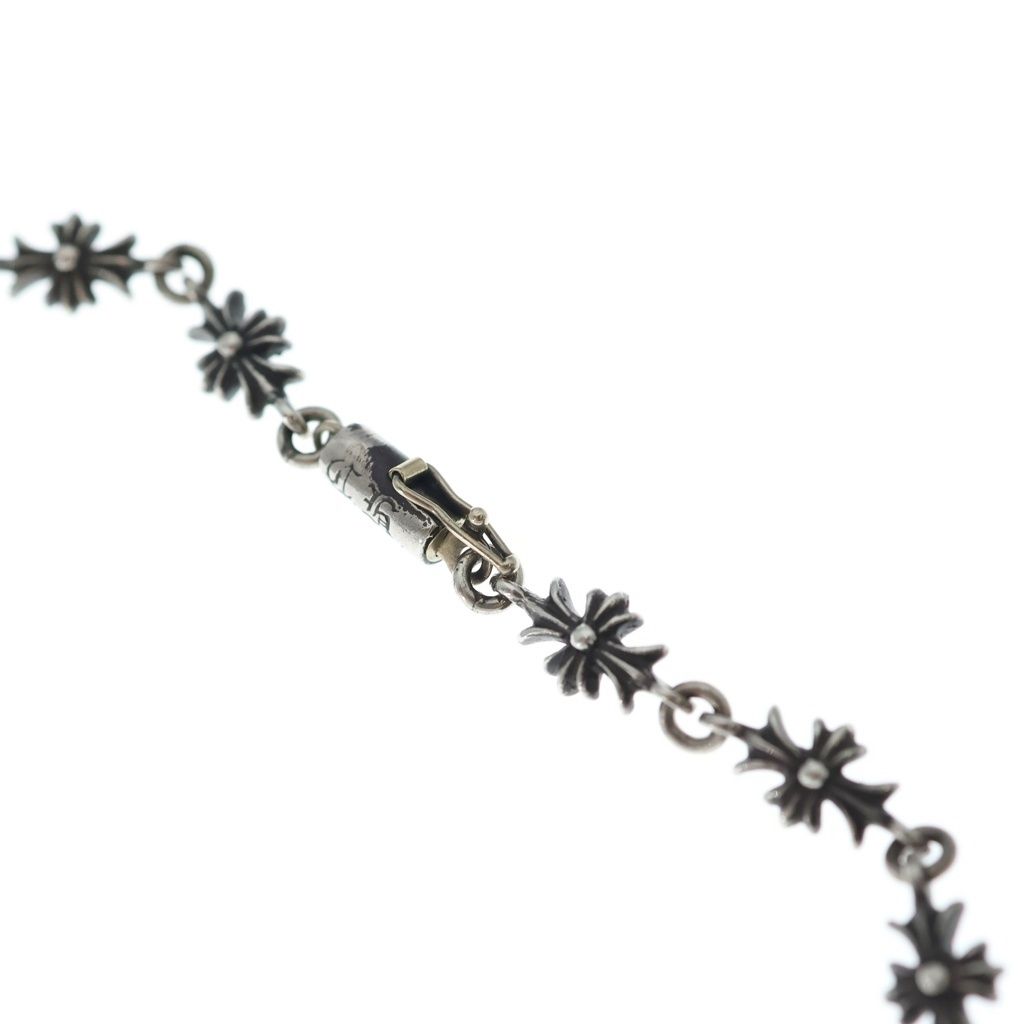Chrome Hearts Vintage Tiny CH Pls CH Cross CH Plus Link Necklace Silver — view 4
