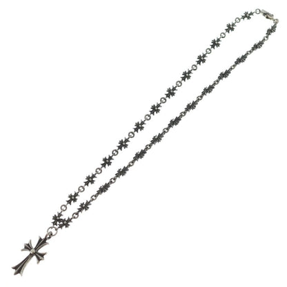 Chrome Hearts Vintage Tiny CH Pls CH Cross CH Plus Link Necklace Silver — view 2