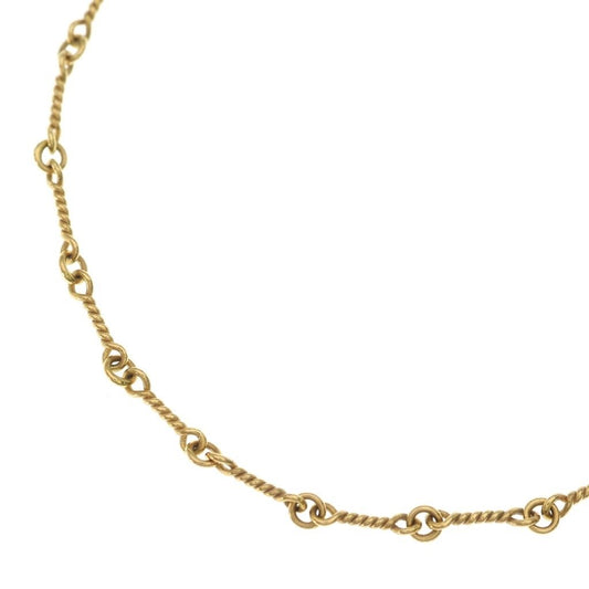 Chrome Hearts 22k Neckchain Twist Chain Necklace Gold